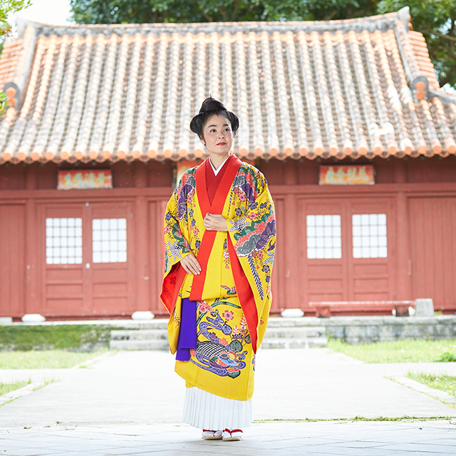 衣装 琉球舞踊 三線 Blanc Juju 沖縄の紅型